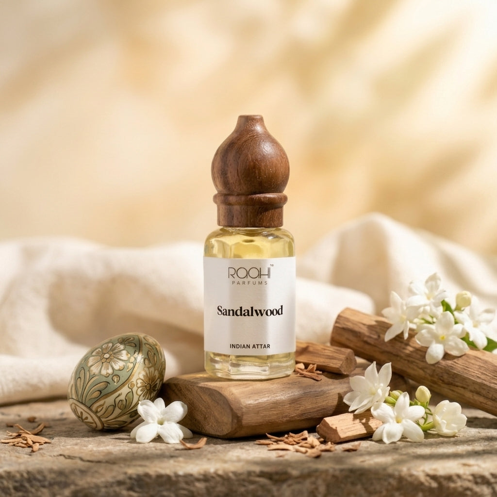 Raahi Parfums Sandalwood Attar 6 ml - Image 1
