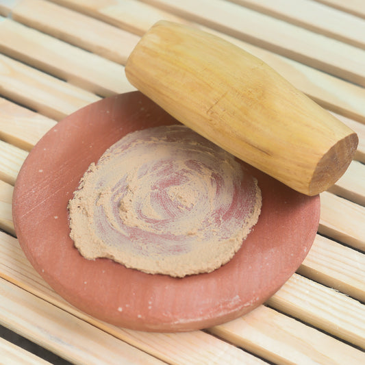 Sandalwood Log 50gm + Rubbing Stone 100% Pure