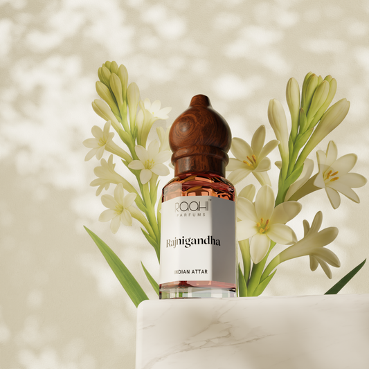 Rajnigandha Attar | Tuberose Attar | 12ml | Handcrafted Fragrance from Kannauj